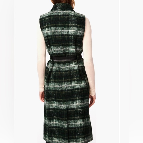 Long line plaid utility vest - Picture 2 of 2